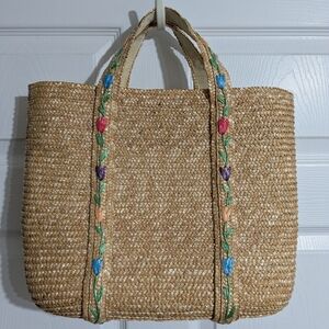 Kim Rogers Straw Purse